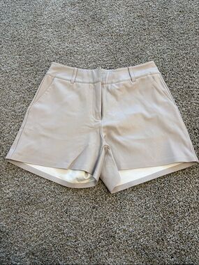 Commando Taupe Leather-Look Shorts